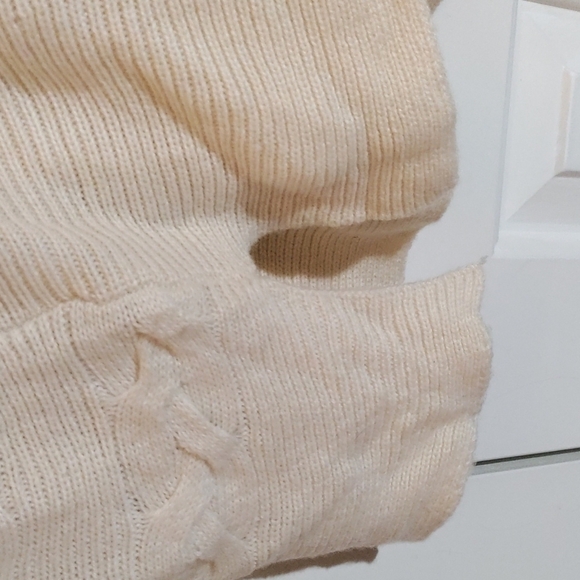 Dana Buchman XXL cable knit cream color sweater women's - Picture 6 of 6